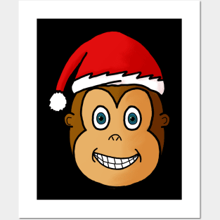 Christmas Monkey Posters and Art